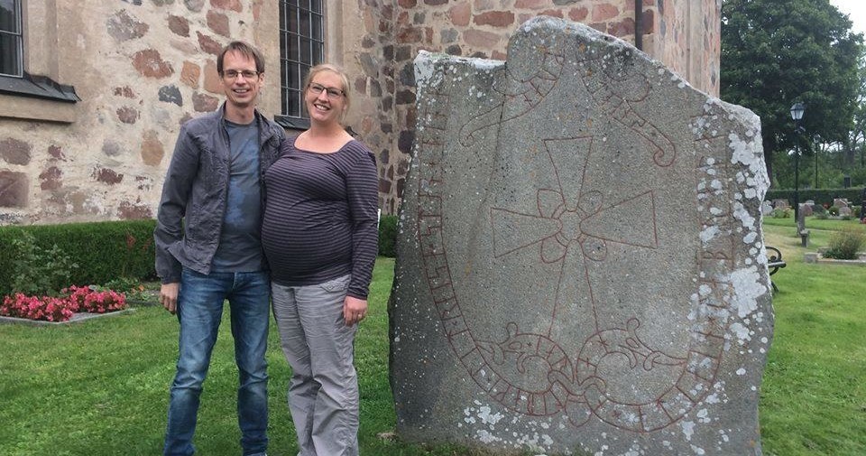 Private Viking History Tour | Short Day Image 1 Couple by a viking stone