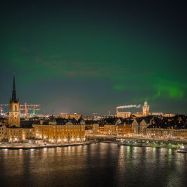 Northern lights above Stockholm