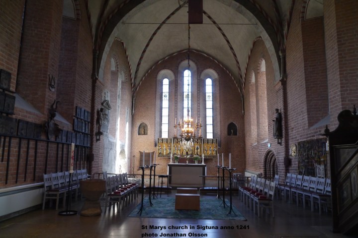 a dining room table in front of a building