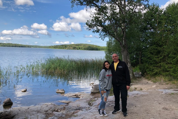 Girl at Viking Tour From Stockholm Arkils Assembly place