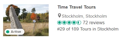 loggo tripadvisor 2020 february with tour possision Viking, Nature and Countryside tours with Sweden History Tours