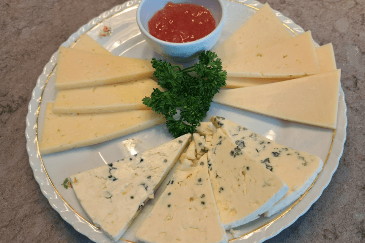 a plate of food with broccoli