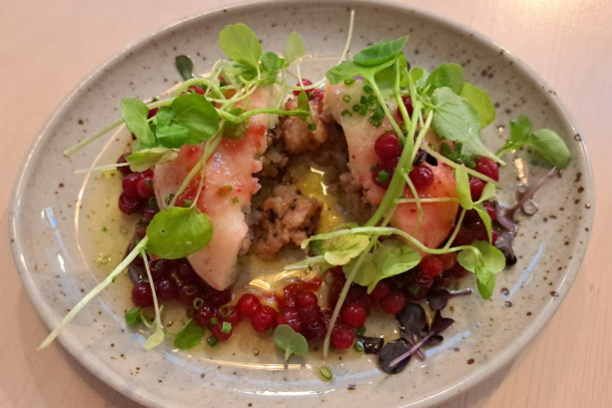 a bowl of food on a plate