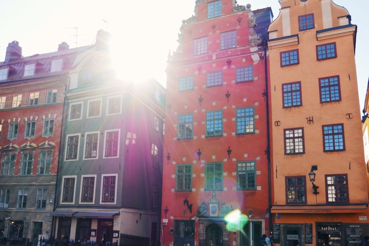 a tall building in a city