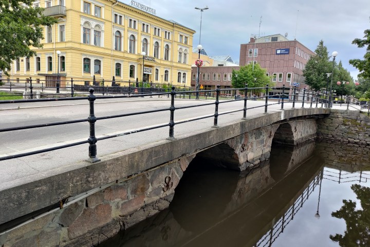 a bridge over a river