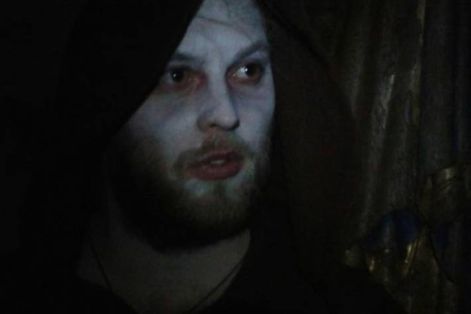 a man looking at the camera