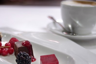 a piece of cake on a plate