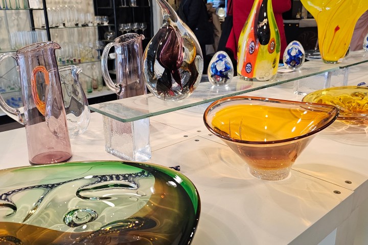 a table topped with plates of food on a plate